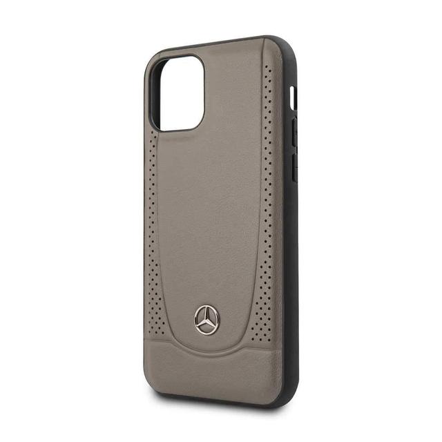Mercedes-Benz mercedes benz perforation leather hard case for iphone 11 brown - SW1hZ2U6NTA5NjA=