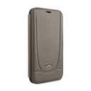 Mercedes-Benz mercedes benz perforation leather booktype case for iphone 11 brown - SW1hZ2U6NTE3MTI=