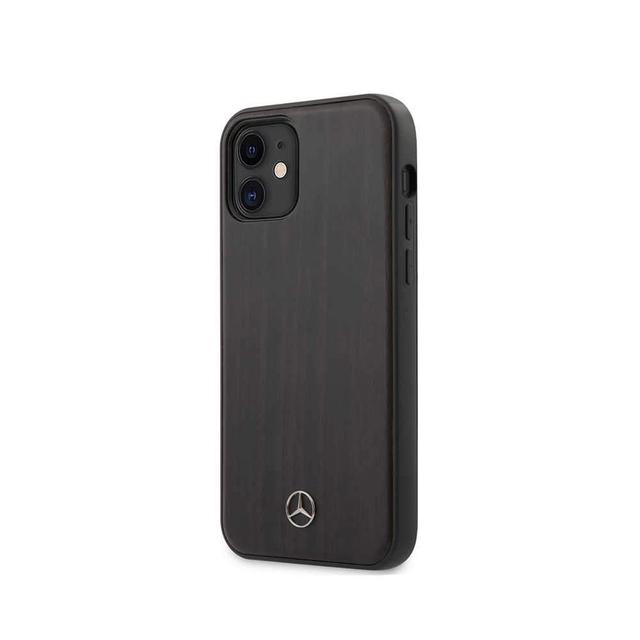كفر Mercedes-Benz Wood Case for iPhone 12 Mini (5.4") - Rosewood Brown - SW1hZ2U6Nzc4NDU=