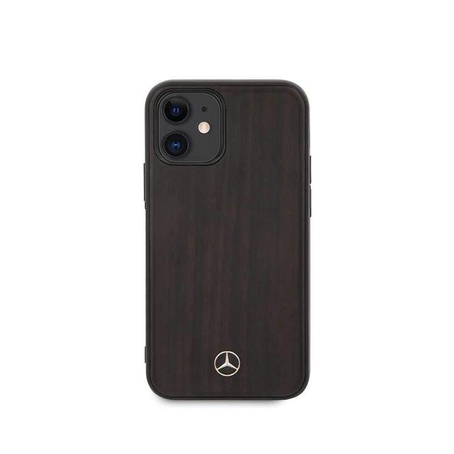 كفر Mercedes-Benz Wood Case for iPhone 12 Mini (5.4") - Rosewood Brown - SW1hZ2U6Nzc4NDY=