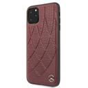 Mercedes-Benz mercedes hard case quilted perforated genuine leather iphone pro max burgundy - SW1hZ2U6NDM4NTM=