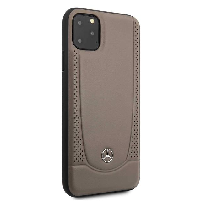 Mercedes-Benz mercedes leather hard case perforation iphone 11 pro max brown - SW1hZ2U6NDM4MzA=