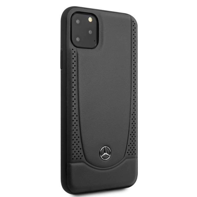 Mercedes-Benz mercedes leather hard case perforation iphone 11 pro max black - SW1hZ2U6NDM4MjU=