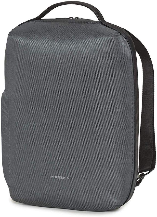 moleskine backpack laptop bag vertical bag pc 15 inches and tablet backpack with waterproof material water resistant compatible with computer and tablet up to 15 grey - SW1hZ2U6NTc1NDA=