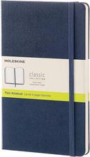moleskine classic plain paper notebook hard cover and elastic closure journal color sapphire blue size large 13 x 21 a5 240 pages - SW1hZ2U6NTc0ODA=