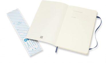 دفتر ملاحظات غير مسطرMoleskine - Classic Plain Paper Notebook - A5 - 192 صفحة / أزرق ياقوتي