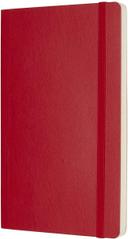 moleskine classic plain paper notebook soft cover and elastic closure journal color scarlet red size large 13 x 21 a5 192 pages - SW1hZ2U6NTc0OTQ=
