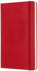 moleskine classic ruled paper notebook hard cover and elastic closure journal color scarlet red size large 13 x 21 a5 240 pages - SW1hZ2U6NTc1MDY=