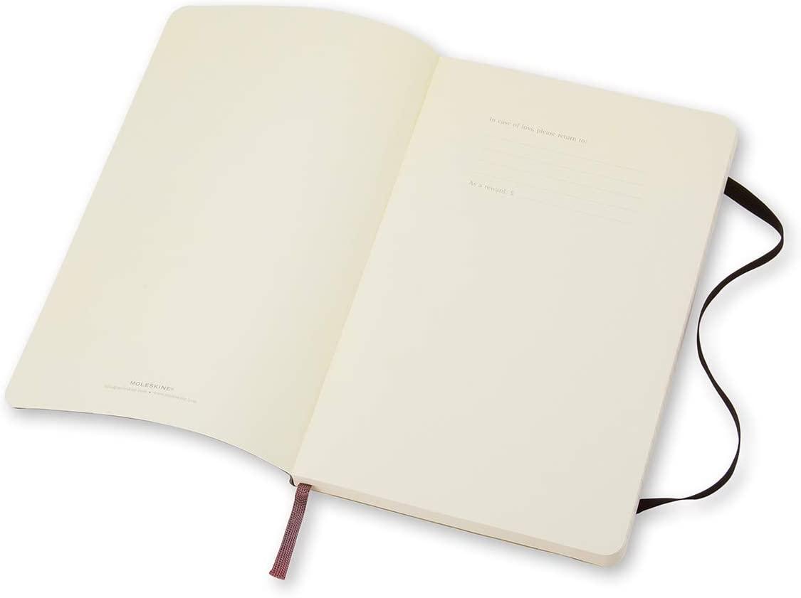 دفتر ملاحظات مسطر Moleskine - Classic Ruled Paper Notebook - A5 - 192 صفحة / أسود