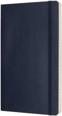 moleskine classic ruled paper notebook soft cover and elastic closure journal color sapphire blue size large 13 x 21 a5 192 pages - SW1hZ2U6NTc1MTQ=