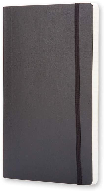 moleskine classic squared paper notebook soft cover and elastic closure journal color black size large 13 x 21 a5 192 pages - SW1hZ2U6NTc1MTg=