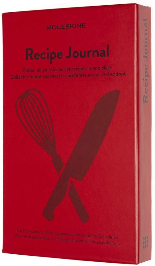 moleskine recipe journal theme notebook hardcover notebook to collect and organise your recipes large size 13 x 21 cm 400 pages - SW1hZ2U6NTc1MjA=