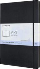 moleskine watercolor notebook classic watercolour notebook paper suitable for watercolour pencils and paints hard cover and elastic closure a4 size 21 x 29 7 cm colour black 60 pages - SW1hZ2U6NTc1Mjg=