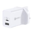 momax one plug 2 port usb fast charger type c pd3 0 qc3 0 white - SW1hZ2U6NTQzNjE=