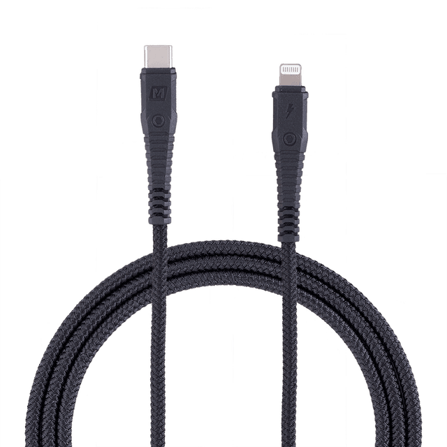 momax tough link type c to lightning cable durable cable 1 2m black - SW1hZ2U6NTQ0MTk=