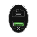 momax dual port usb with type c pd qc3 0 fast car charger 36w black - SW1hZ2U6NTQzMTA=