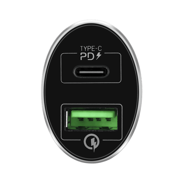 شاحن DUAL-PORT USB WITH TYPE-C PD+QC3.0 FAST CAR CHARGER 36W - موماكس - SW1hZ2U6NTQzMTA=