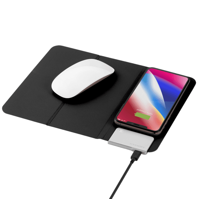 momax q mouse pad with built in fast wireless charger black - SW1hZ2U6NTQxNzE=