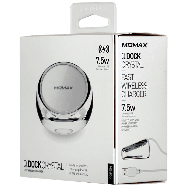 momax q dock crystal fast wireless charger transparent - SW1hZ2U6NTQyMTU=