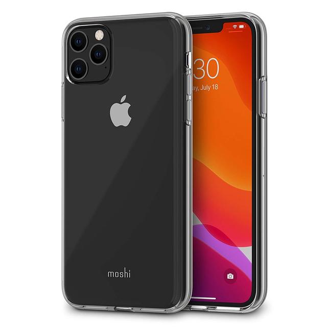 كفر ايفون - أسود Moshi - iPhone 11 Pro Max Case (Vitros Crystal Clear) - SW1hZ2U6NTc2MTY=