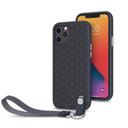 moshi altra apple iphone 12 pro max case antimicrobial slim shell cover drop protection detachable wrist strap w snapto system wireless pass through charging compatible blue - SW1hZ2U6NzE1NDA=