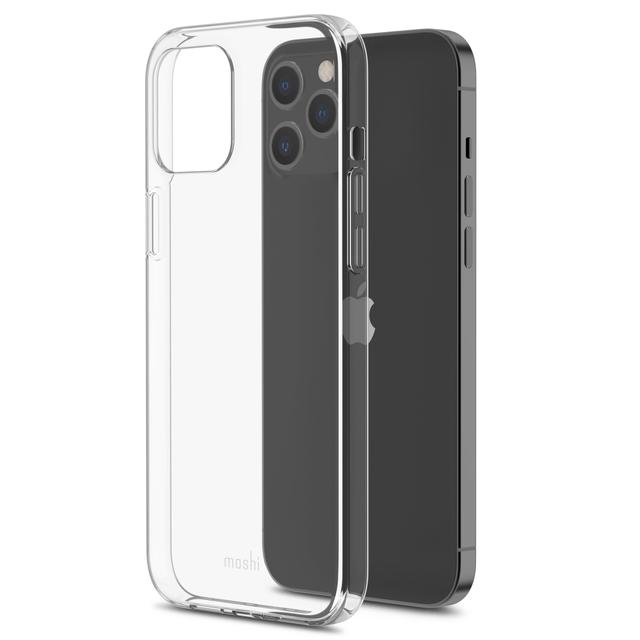 moshi vitros apple iphone 12 pro max case slim see through cover w mlitary drop protection lightweight flexible durable wireless pass through charging compatible clear - SW1hZ2U6NzE1NTY=
