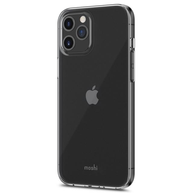 moshi vitros apple iphone 12 pro max case slim see through cover w mlitary drop protection lightweight flexible durable wireless pass through charging compatible clear - SW1hZ2U6NzE1NTg=
