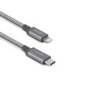 moshi integra usb c charge sync cable with lightning connector 1 2m titanium gray - SW1hZ2U6NTc1NzE=