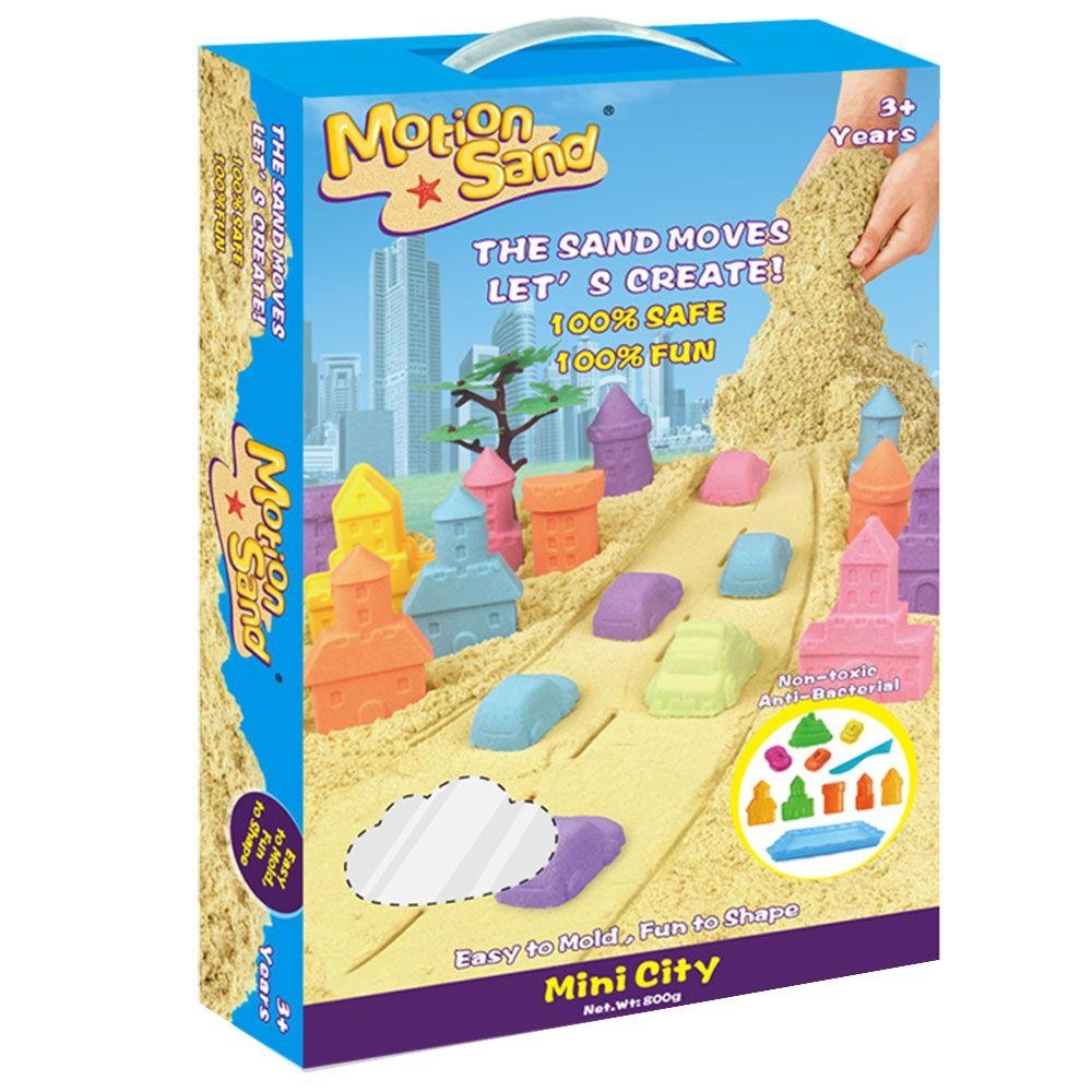 مجموعة المدينة الصغيرة من لعبة صلصال الرمل السحري 1KG Mini City - Motion Sand