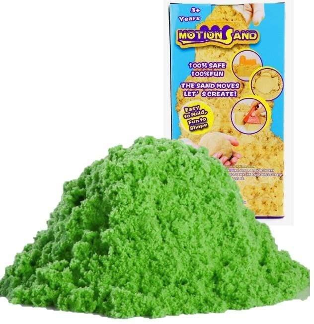 لعبة صلصال الرمل السحري Refill Pack 800g   Motion Sand  - أخضر