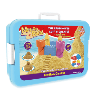 مجموعة القلعة من لعبة صلصال الرمل السحري مع دلو مميز Castle Set 1KG - Motion Sand