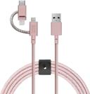 native union belt 2m cable 3 in 1 lightning micro and type c rose - SW1hZ2U6NTI4NDg=