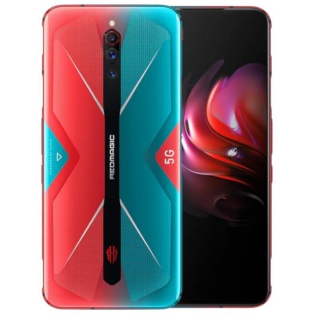 هاتف الألعاب Nubia RedMagic 5G – رامات 12 جيجا – 256 جيجا تخزين – أحمر مع أزرق - SW1hZ2U6NTM3Mzk=