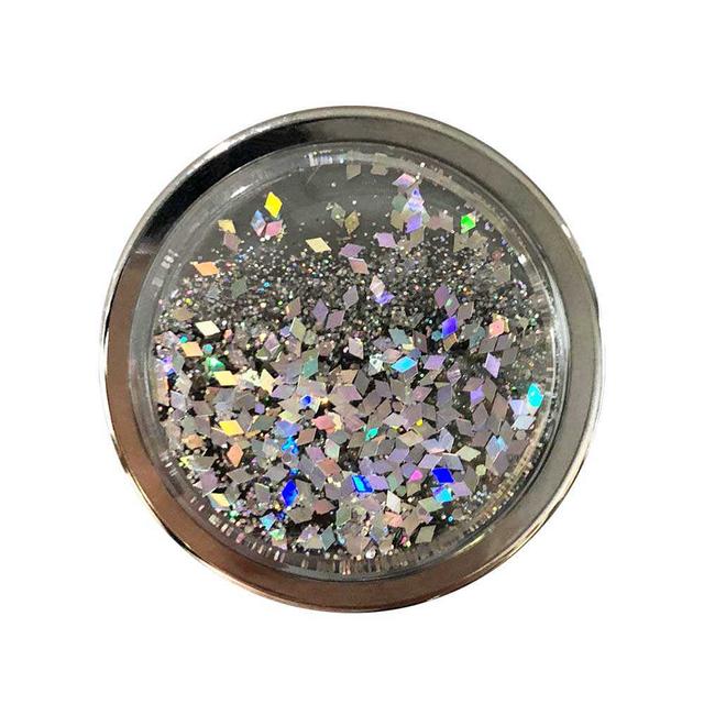مسكة موبايل Nuckees Stand and Grip - Liquid Glitter Silver Diamonds - SW1hZ2U6Nzg3MTc=