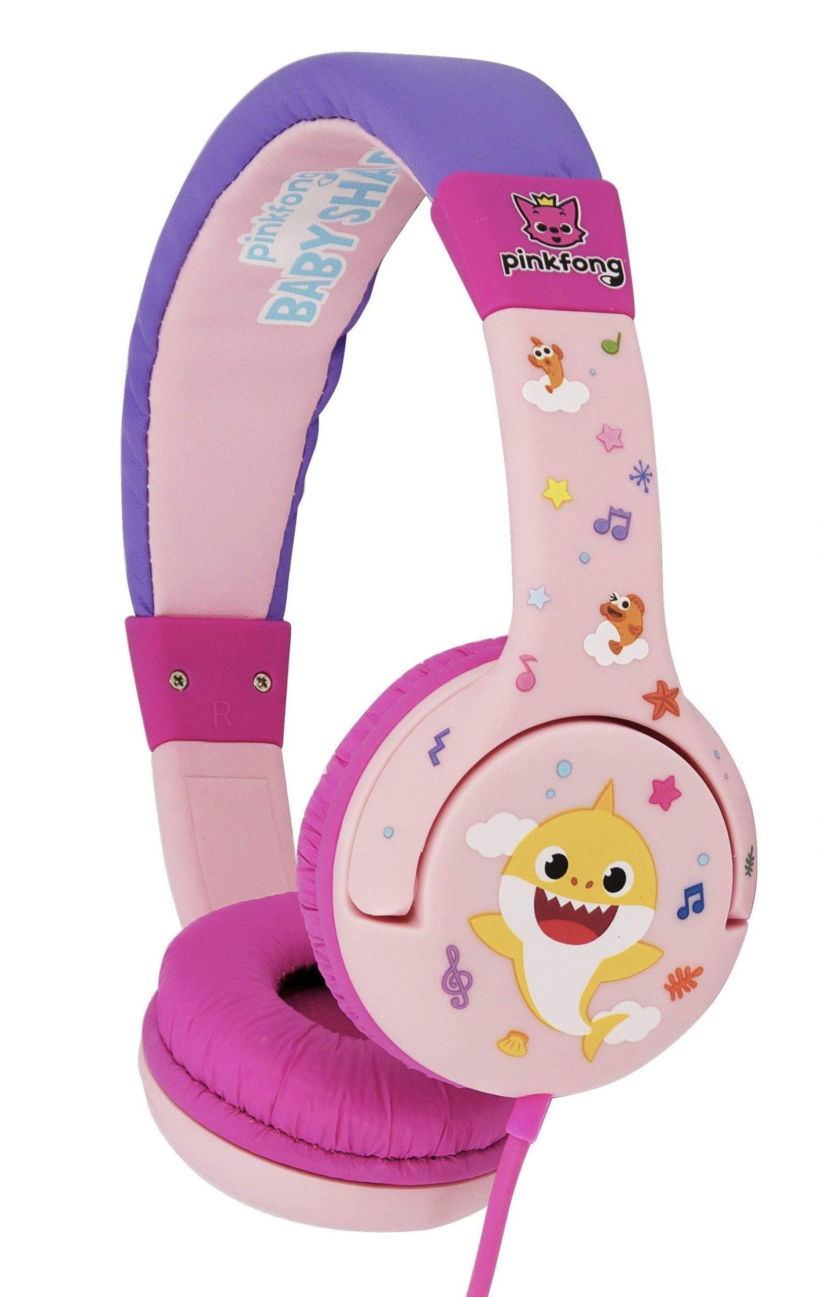 سماعات رأس سلكية OTL Baby Shark OnEar Wired Headphone  - وردي