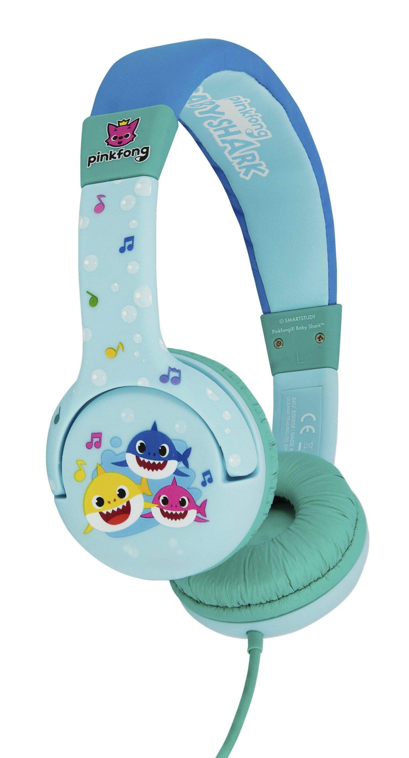سماعات رأس سلكية OTL Baby Shark OnEar Wired Headphone  - أزرق