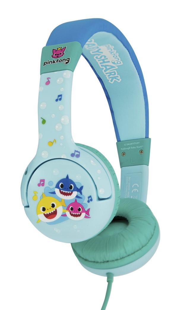 سماعات رأس سلكية OTL Baby Shark OnEar Wired Headphone  - أزرق - SW1hZ2U6Njg3MzE=