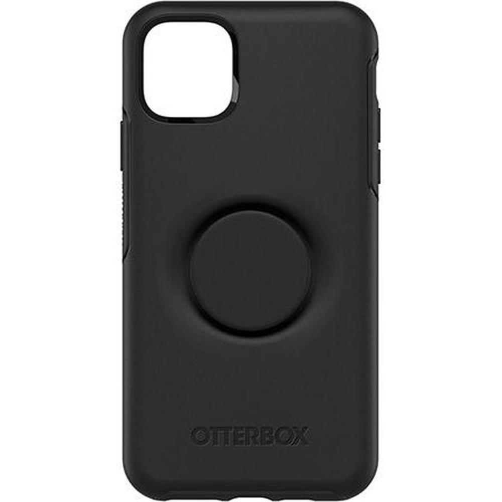 كفر حماية سيليكون مع خاتم لهاتف iphone 11 pro max لون أسود Pop Symmetry Series Case Black for iPhone 11 Pro max - OtterBox