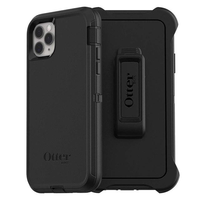 كفر حماية سيليكون لهاتف iphone 11 pro max لون أسود Defender Series Screenless Edition Case for iPhone 11 Pro Max - OtterBox - SW1hZ2U6NTc3NTc=