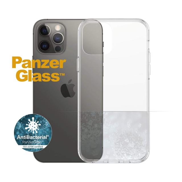 panzerglass iphone 12 12 pro clearcase drop protection treated w anti microbial anti scratch anti ageing anti discoloration screen protector friendly supports wireless charging clear - SW1hZ2U6NzEyODQ=