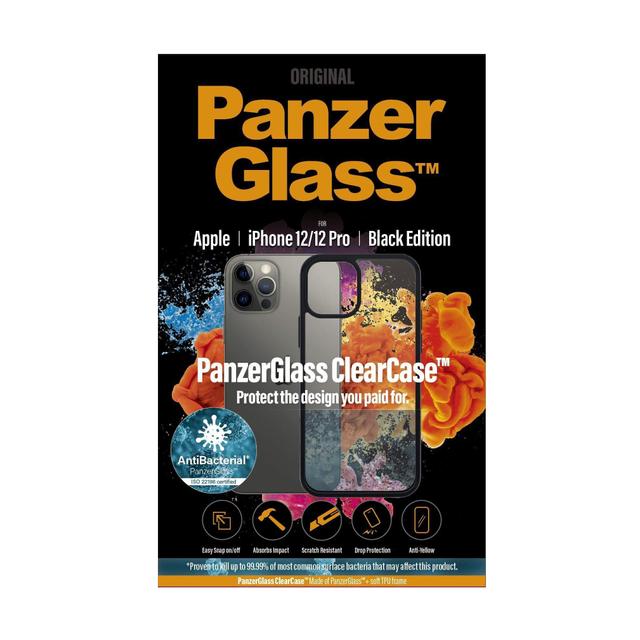 كفر PanzerGlass - iPhone 12 Pro ClearCase - شفاف / إطار أسود - SW1hZ2U6NzE0MTA=