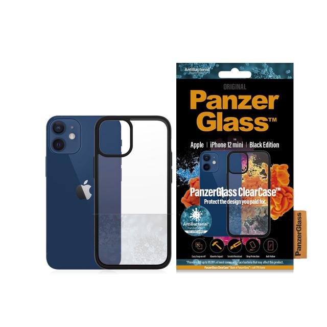 كفر PanzerGlass - iPhone 12 Mini ClearCase - شفاف / إطار أسود - SW1hZ2U6NzE0NjU=
