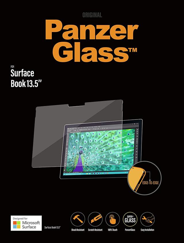 لاصقة حماية لجهاز Microsoft Surface Book قياس 13.5 بوصة Panzer Glass Tempered Glass Screen Protector for Microsoft Surface Book - SW1hZ2U6NTgxMjU=