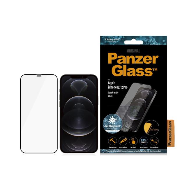 شاشة حماية PanzerGlass - iPhone 12 Pro Screen Protector - إطار أسود - SW1hZ2U6NzEwODE=