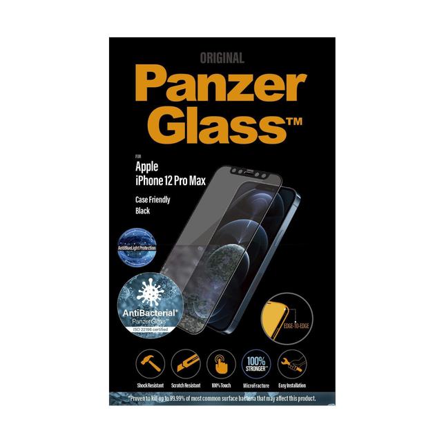 شاشة حماية PanzerGlass - Anti-BlueLight iPhone 12 Pro Max Screen Protector - إطار أسود - SW1hZ2U6NzExOTQ=