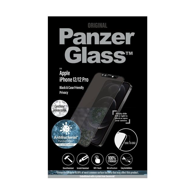 شاشة حماية PanzerGlass - Swarovski Edition iPhone 12 Pro Screen Protector - SW1hZ2U6NzE0NzA=