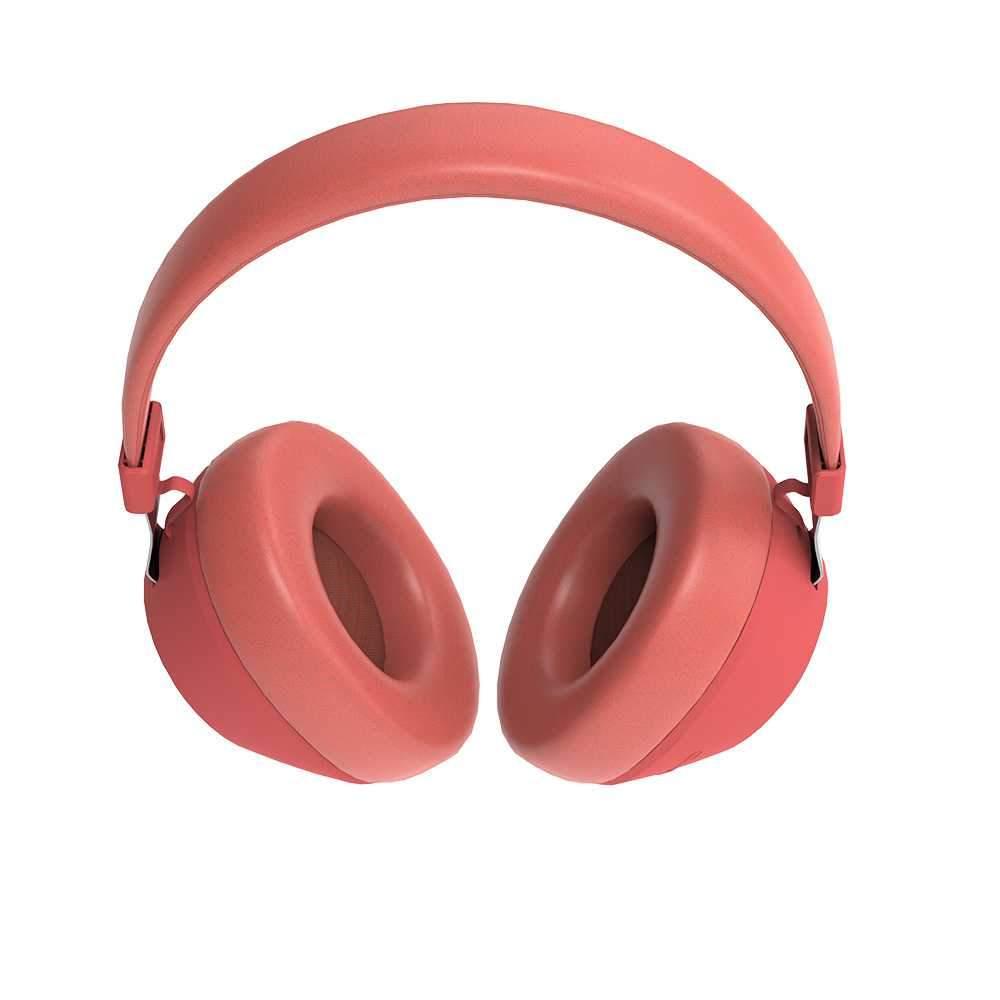 سماعة رأس لاسلكية ببطارية 200 مللي أمبير زهر بورودو Porodo Pink 200 MAh Battery Wireless Over-Ear Headphone - cG9zdDo2OTkwMg==