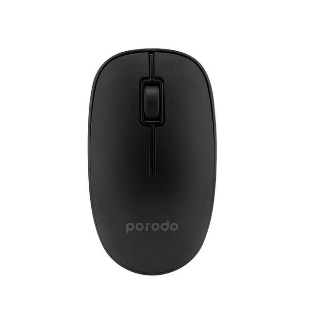 porodo optical wireless mouse 2 4ghz black - SW1hZ2U6NDA3NjM=