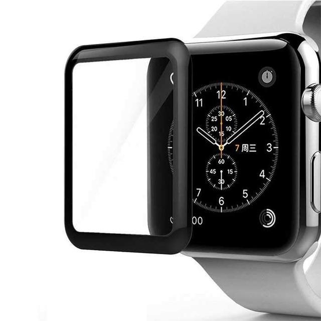 porodo 3d curved tempered glass screen protector 42mm for iwatch black - SW1hZ2U6NDg1Nzg=