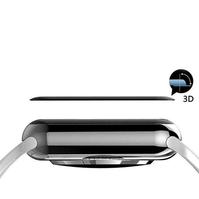 porodo 3d curved tempered glass screen protector 42mm for iwatch black - SW1hZ2U6NDg1ODA=